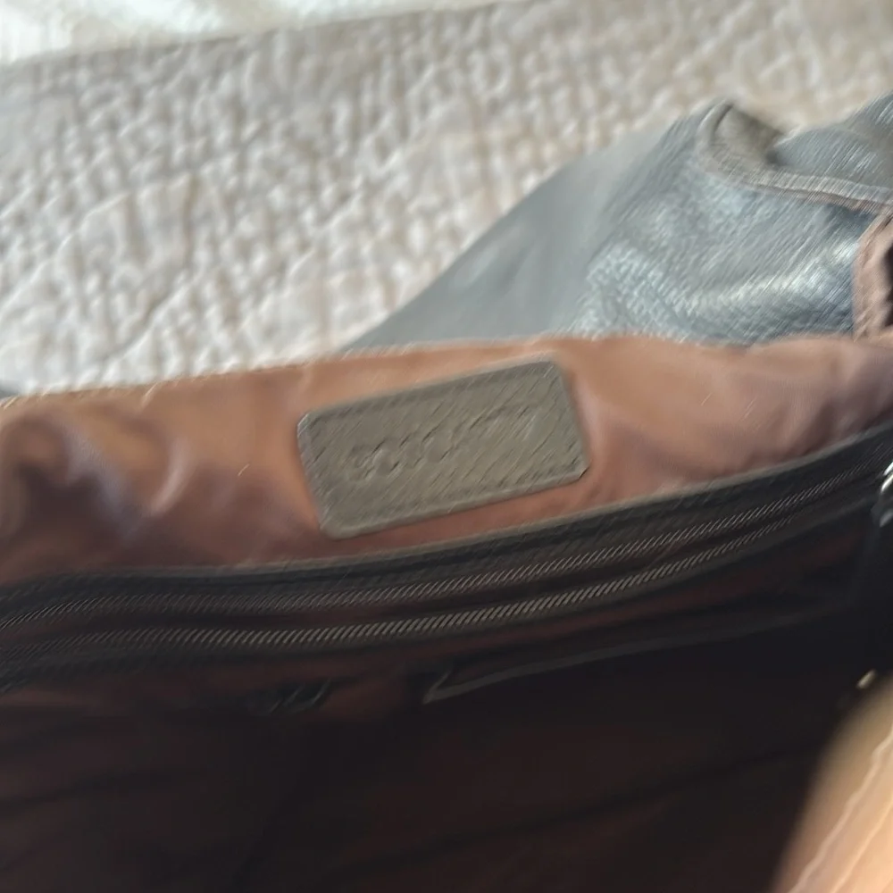 Bosca Pebbled Leather crossbody bag